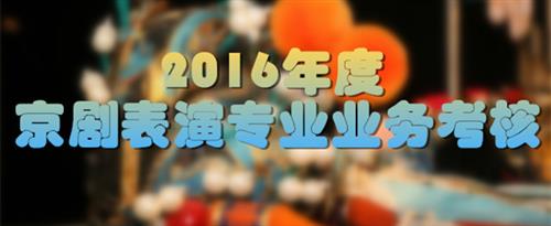 男操女网站免费国家京剧院2016年度京剧表演专业业务考...